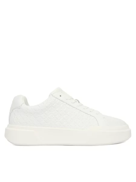 Calvin Klein Superge Chunky Cupsole Laceup Lth Aop črna