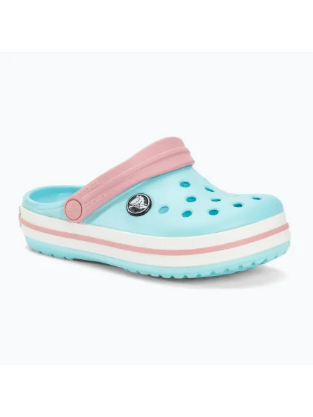 Детски джапанки Crocs Crocband Clog ice blue/white бяло