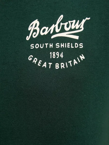 Футболка Barbour з принтом зелений