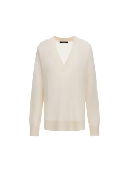 Sweter Roberto Cavalli biały