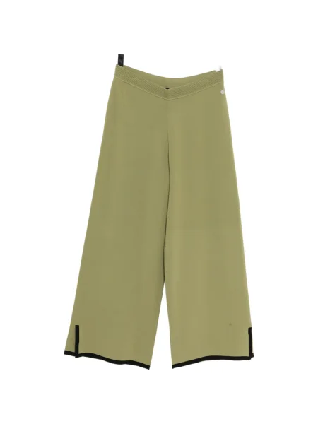 Pantaloni Karl Lagerfeld tricotate verde