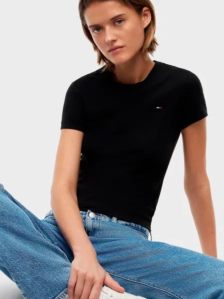 Футболка Tommy Jeans чорна