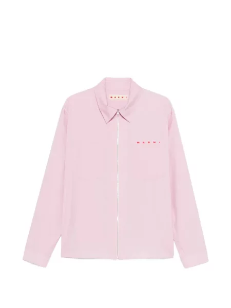 Риза Marni с принт розово