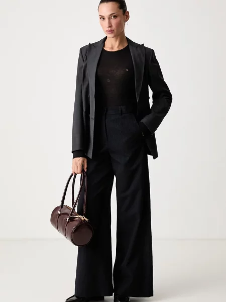 Tricou cu mânecă lungă Tommy Hilfiger negru