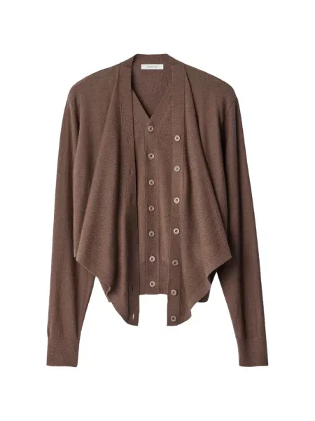 Cardigan Lemaire de lână maro