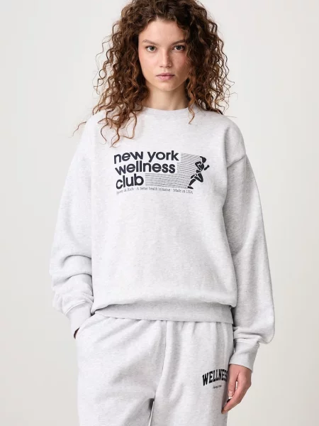 Bluza nierozpinana Sporty And Rich szara