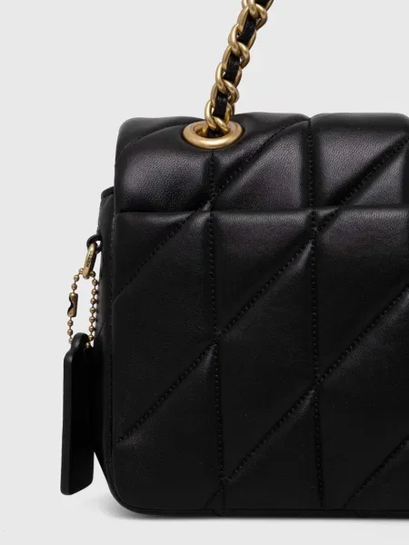 Geanta de piele Coach din piele negru