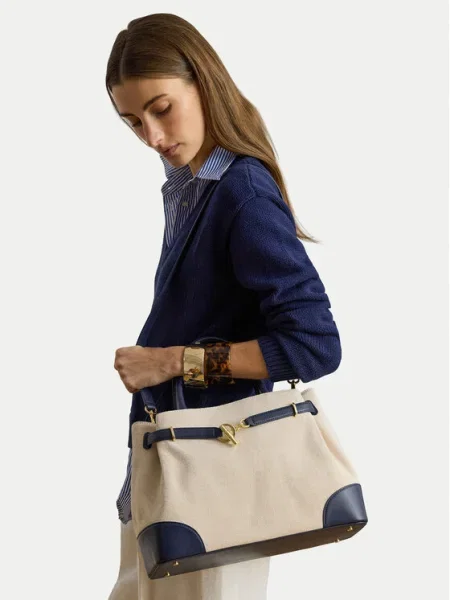 Geantă Lauren Ralph Lauren bej