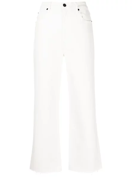 Дънки Slvrlake изрязани бяло