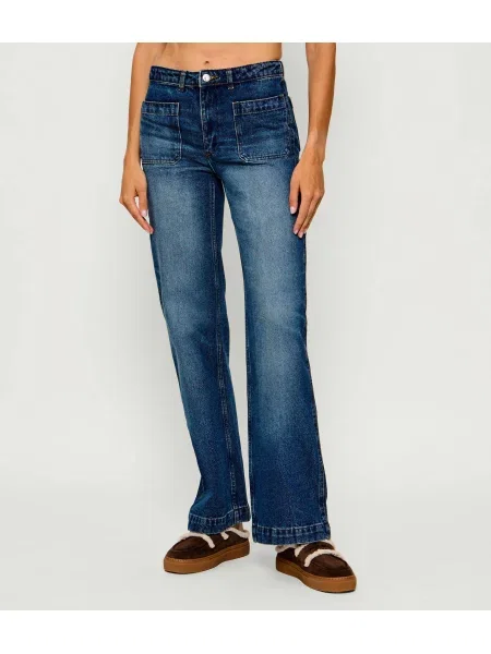 A.P.C. Blugi Victoria | flare fit albastru