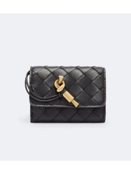 Portofel Bottega Veneta din piele negru