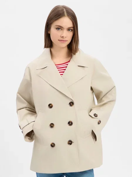 Barbour Kurtka Maisy Showerproof Kobiety jednolity 34 beżowy