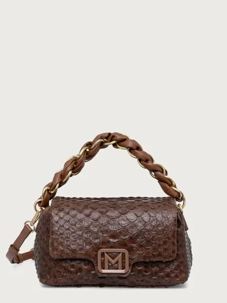 Marella geantă crossbody pentru femei cu imitație de piele maro