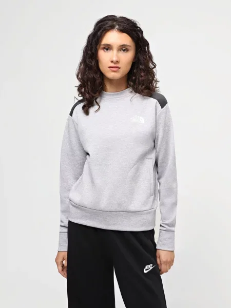 Світшот The North Face W Reaxion Fleece Crew сірий