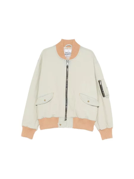 Kurtka bomber Vivienne Westwood beżowy