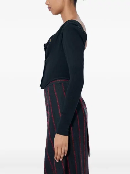Cardigan Vivienne Westwood drapat negru