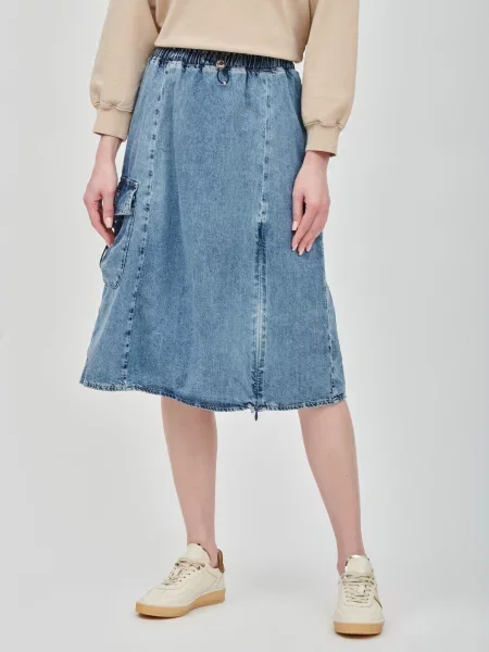 Спідниця Moschino Jeans блакитна