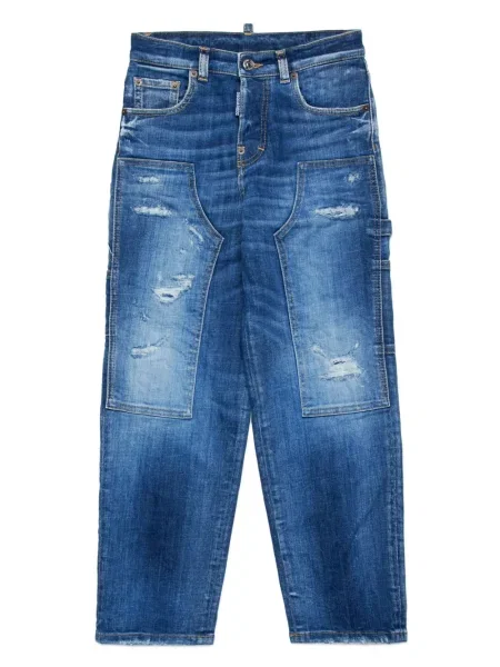Jeansy dziecięce Dsquared2 niebieskie