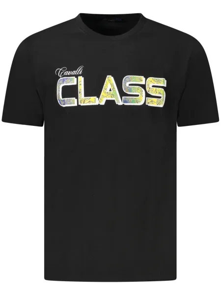 Tricou Cavalli Class scurt negru