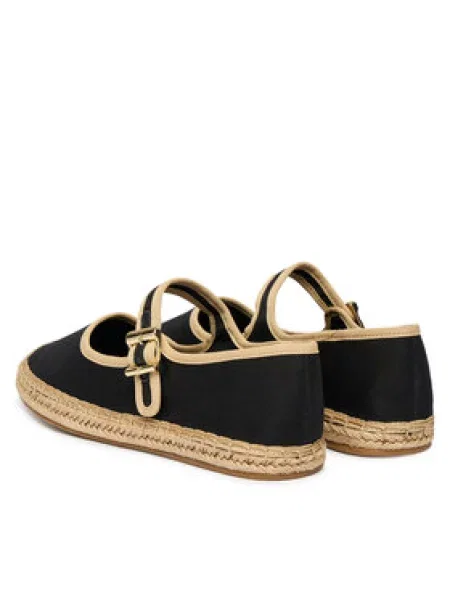 Espadrilky Tommy Hilfiger Buckle Maryjane Espadrille čierna