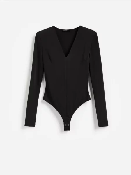 Reserved Body cu mânecă lungă negru
