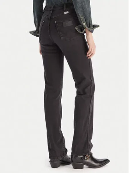 Wrangler Džinsai Straight Fit juoda