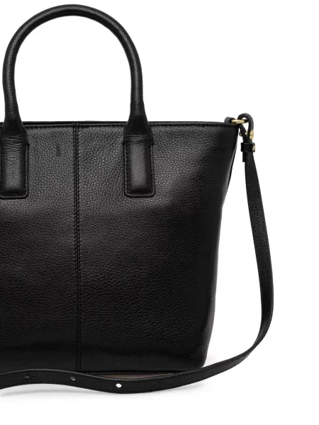 Geantă shopper Barbour din piele negru