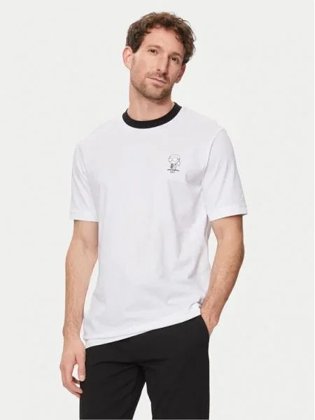 Karl Lagerfeld Tricou alb