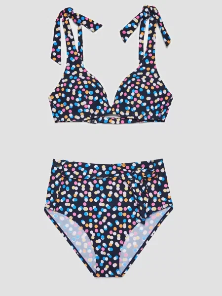 Bikini Marisse cu buline negru