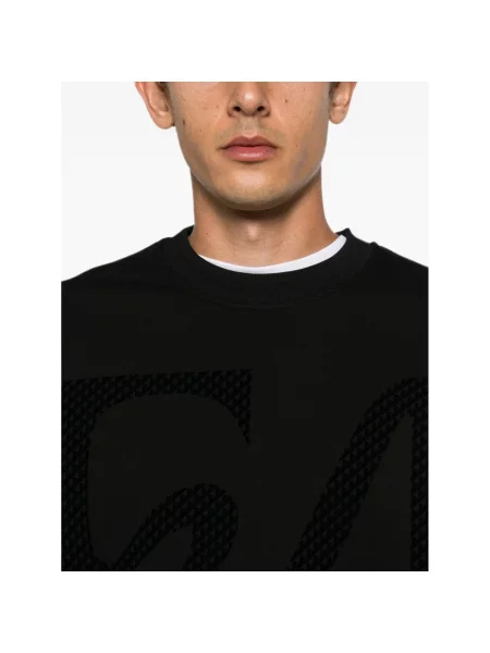 Bluza Emporio Armani z logo niebieska