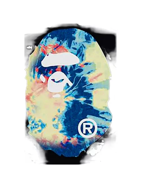 Μπλούζα A Bathing Ape® με βαφή γραβάτας γραβάτες μαύρο