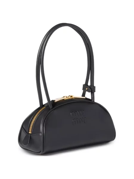 Geanta de piele Miu Miu din piele negru