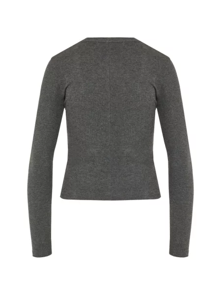 Lung tricou Frame gri
