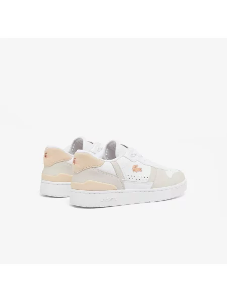Lacoste Skórzane Sneakersy T-Clip Set biały