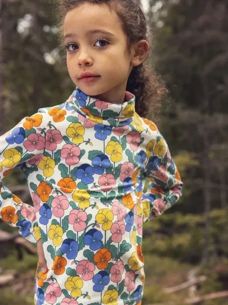Mini Rodini лонгслів дитячий з Violas