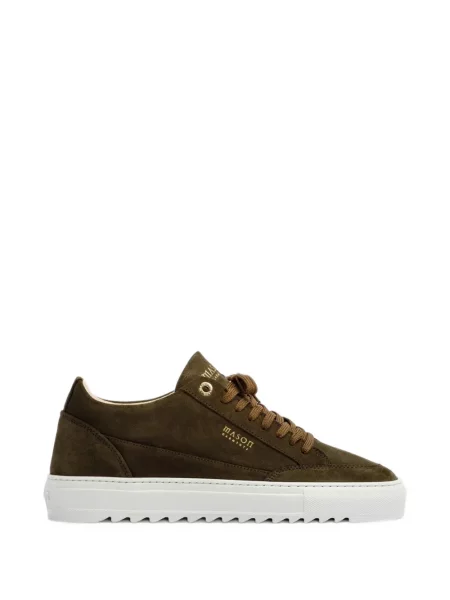 Sneakerși Mason Garments din piele de căprioară maro