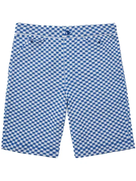 Кашмирени шорти God's True Cashmere синьо