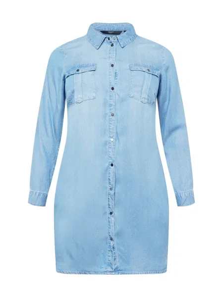 Vero Moda Curve Košulja haljina Sila traper plavi