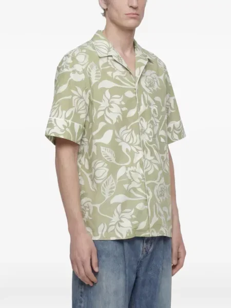 Cămașă Hed Mayner cu model floral verde