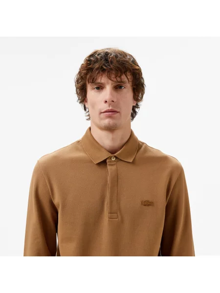 Поло Lacoste коричневое