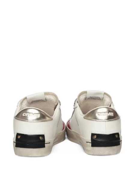 Sneakers Crime London με κορδόνια με δαντέλα λευκό