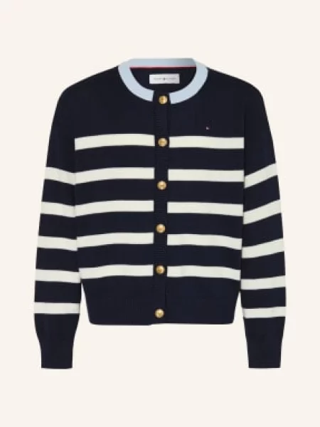 Tommy Hilfiger Svetr tmavě modrá bílá