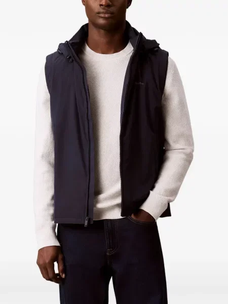 Vestă Calvin Klein cu glugă cu imagine albastru