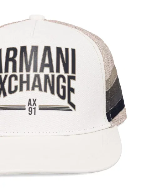 Șapcă Armani Exchange cu imagine alb