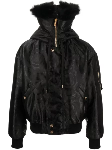 Geacă Versace cu imagine negru