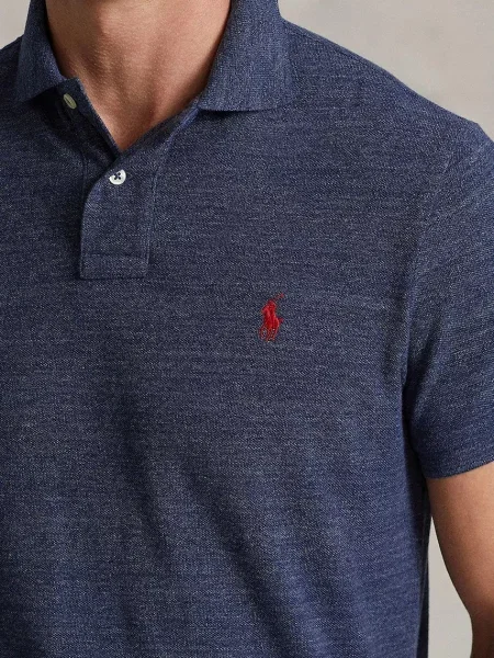 Меланжевое поло Polo Ralph Lauren