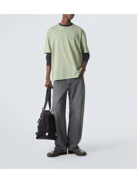 Tricou Loewe din jerseu verde