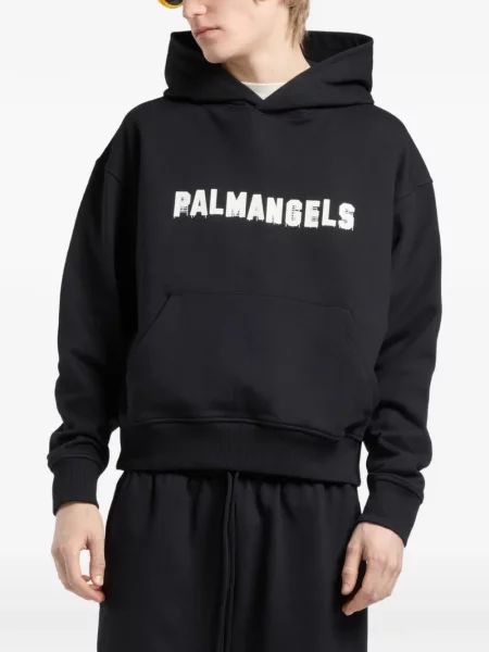 Hanorac cu glugă Palm Angels cu imagine negru