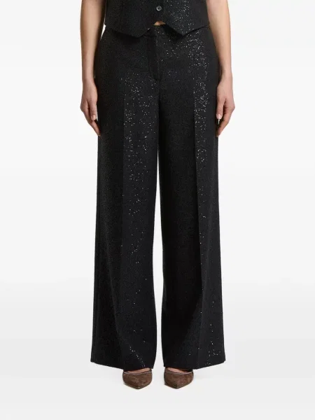 Pantaloni Peserico cu paiete albastru