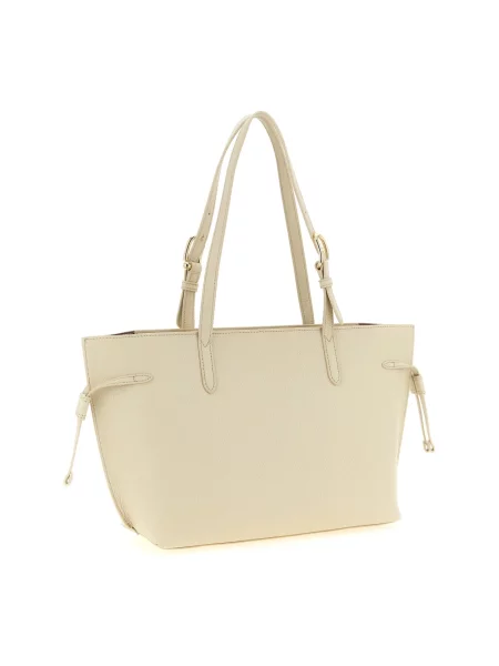 Shopperka Furla skórzana beżowa